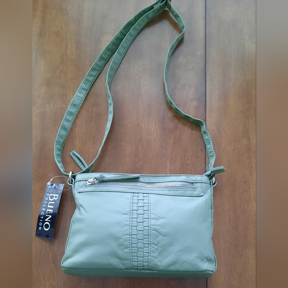 Bueno woven inset Crossbody Bag